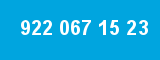 922 067 15 23 922 067 15 23